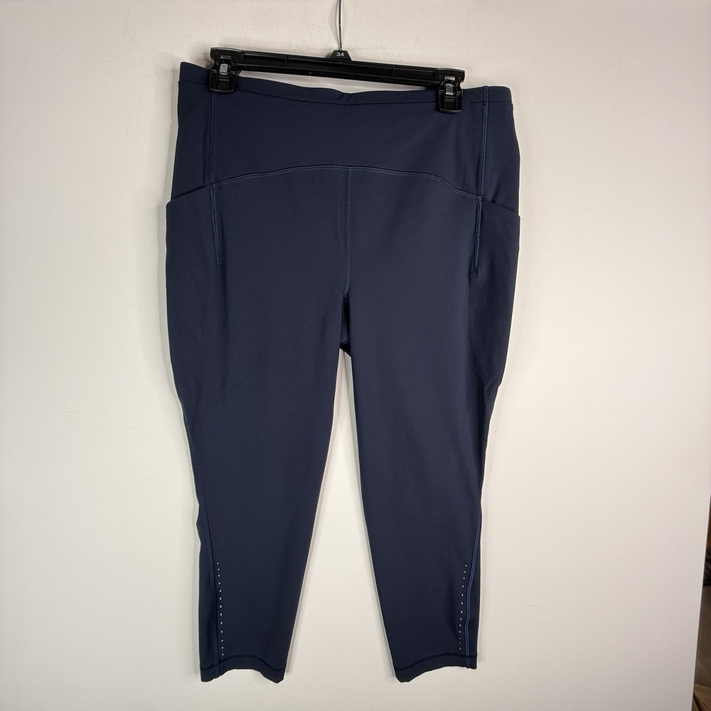 Lululemon Women's Yoga Navy Blue Leggings Size 12